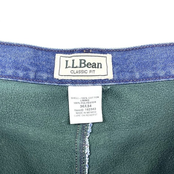 L.L.Bean Men's Double L Jeans, Classic Fit, Fleece-Lined - Picture 5 of 6
